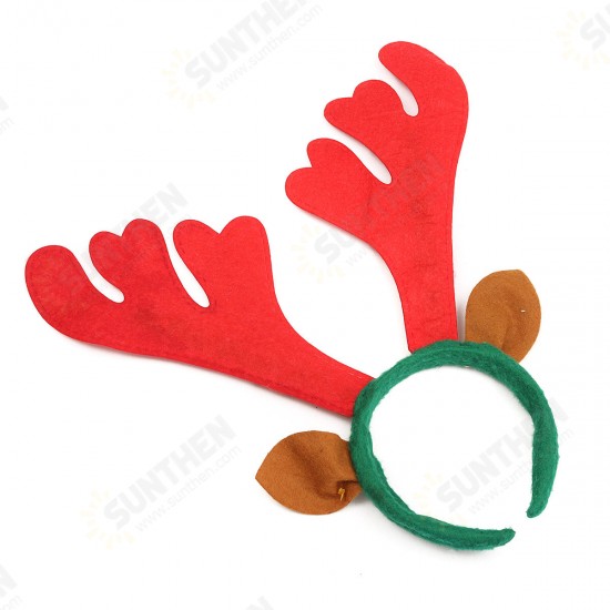 Christmas Reindeer Deer Antlers Headbrand Hair Band Xmas Fancy Dress Accessories