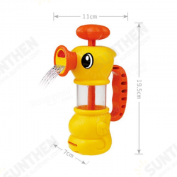 Children Summer Bathing Water Manual Pumping Small Yellow Duck Cute Bath Toys Children Summer Bathing Water Manual Pumping Small Yellow Duck Cute Bath Toys