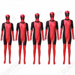 Cool Lady Costume Lycra Adult Women Red Fullbody Cosplay Birthday Suit