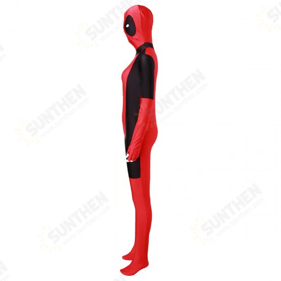 Cool Lady Costume Lycra Adult Women Red Fullbody Cosplay Birthday Suit