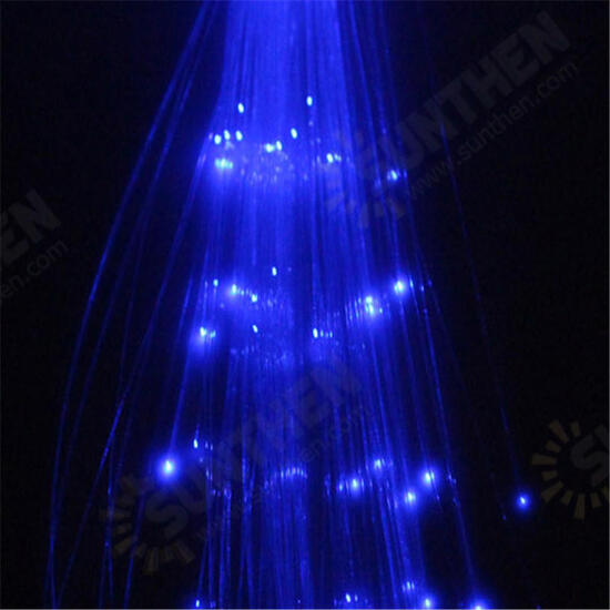 Flash LED Hair Braid 40CM Decorative Valentines Gift Party Light-Up Optic Fiber Extension Barrette