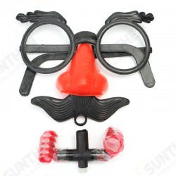 Funny Glasses With Big Nose And Mustache Clown Toys