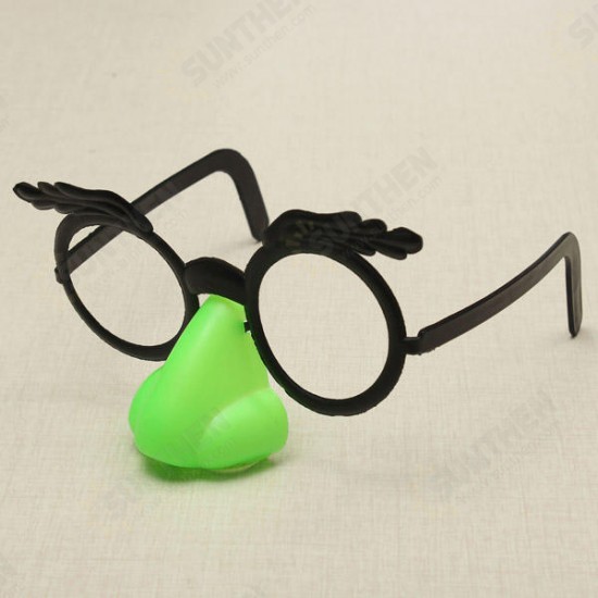 Funny Glasses With Big Nose And Mustache Clown Toys