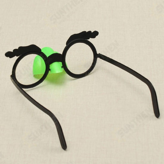 Funny Glasses With Big Nose And Mustache Clown Toys