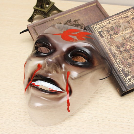 Ghost Head Mask Transparent Mask Halloween Mask