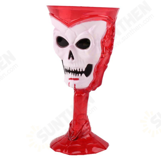 Goblet Plastic Skull Cup Bar KTV Party Cocktails Beer Wine LED Luminous Cup Drinkware Halloween Gift