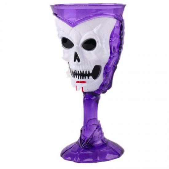 Goblet Plastic Skull Cup Bar KTV Party Cocktails Beer Wine LED Luminous Cup Drinkware Halloween Gift