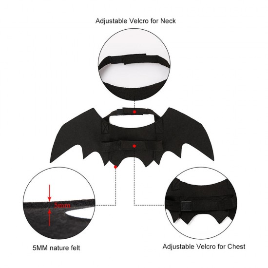 Halloween Black Bat Wings Cute Party Decoration Toys