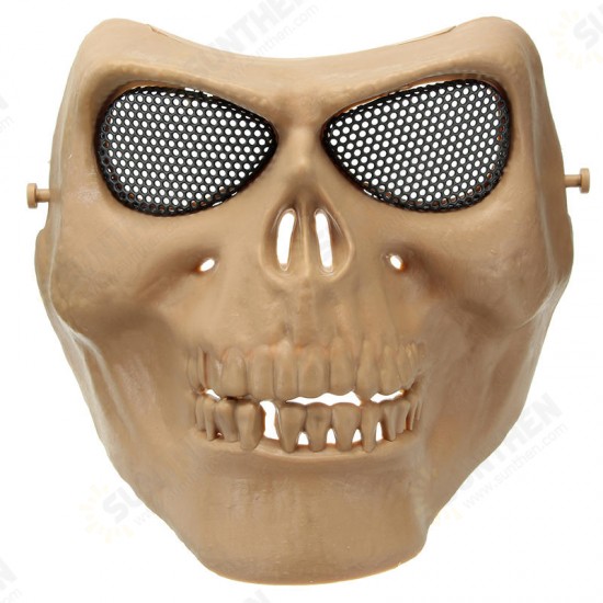 Halloween Costumes Skull Masks Retro Imitation Metal Terror Masks Half Face