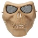 Halloween Costumes Skull Masks Retro Imitation Metal Terror Masks Half Face