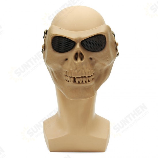 Halloween Costumes Skull Masks Retro Imitation Metal Terror Masks Half Face