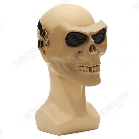 Halloween Costumes Skull Masks Retro Imitation Metal Terror Masks Half Face