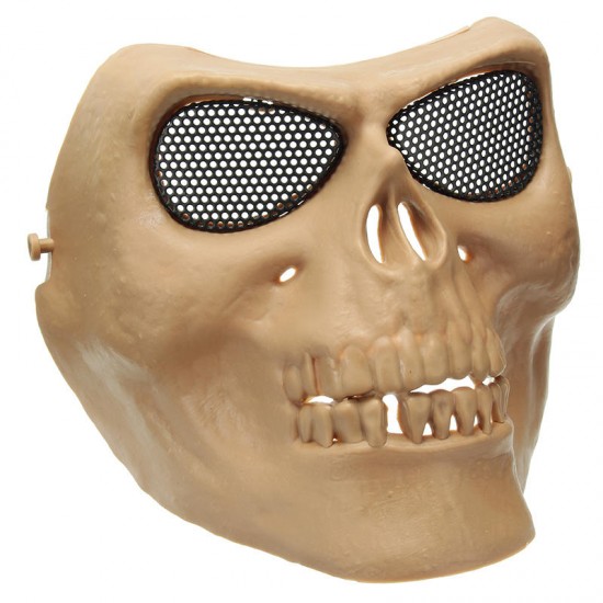Halloween Costumes Skull Masks Retro Imitation Metal Terror Masks Half Face