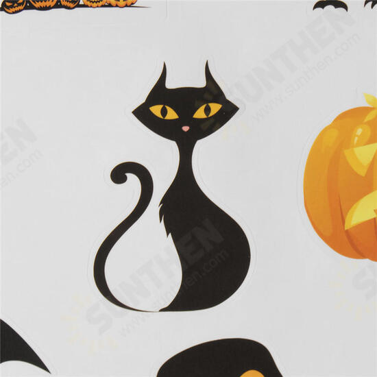 Halloween Decoration Art Paper Stick Home Pumpkin Castle Moon