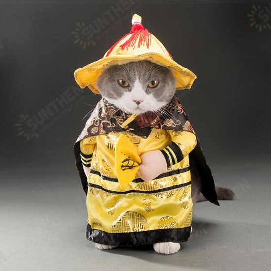 Halloween Decoration Pets Cosplay Transfiguration Dog Cat Clothes Toys Emperor Section