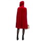 Halloween Female Little Red Riding Hood Suit Womens Solid Color Cosplay Party Dress Costumes Toy