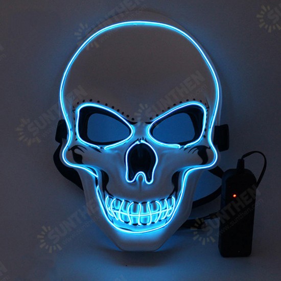 Halloween Horror Party Mask Ghost LED Lighting Glowing Festivals Props EL Cold Light Fluorescent Mask Halloween Horror Party Mask Ghost LED Lighting Glowing Festivals Props EL Cold Light Fluorescent Mask