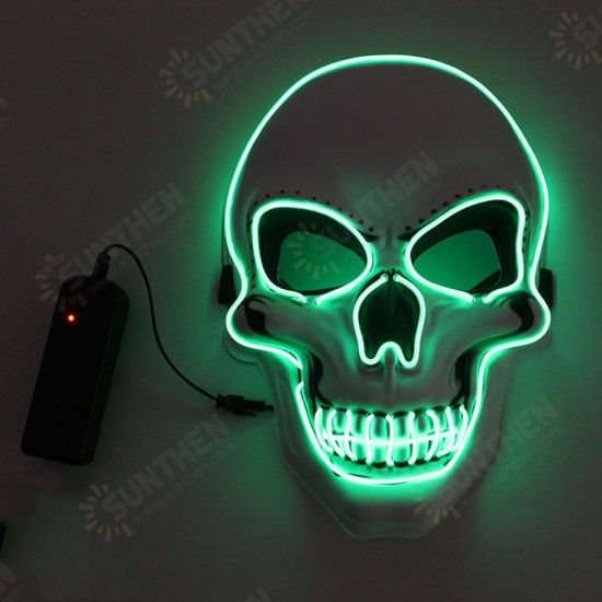 Halloween Horror Party Mask Ghost LED Lighting Glowing Festivals Props EL Cold Light Fluorescent Mask Halloween Horror Party Mask Ghost LED Lighting Glowing Festivals Props EL Cold Light Fluorescent Mask
