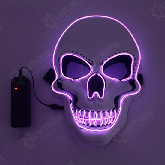 Halloween Horror Party Mask Ghost LED Lighting Glowing Festivals Props EL Cold Light Fluorescent Mask Halloween Horror Party Mask Ghost LED Lighting Glowing Festivals Props EL Cold Light Fluorescent Mask