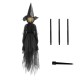 Halloween Light-Up Witches with Stakes Decorations Outdoor Holding Hands Screaming Witches Sound Activated Sensor Decor