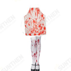 Halloween Party Decoration Cosplay Bloody Stains Aprons Props Horror Scene Supplies Toys