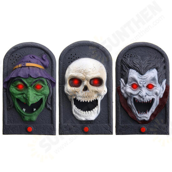 Halloween Party Home Decoration Illuminated Terror Skeleton Vampire Doorbell Horrid Scare Scene Toy Halloween Party Home Decoration Illuminated Terror Skeleton Vampire Doorbell Horrid Scare Scene Toy