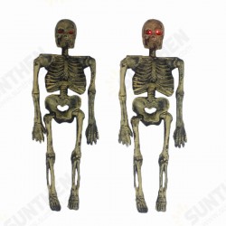 Halloween Party Home Decoration Luminous Sound Control Skeleton Honor Scare Scene Props Toys