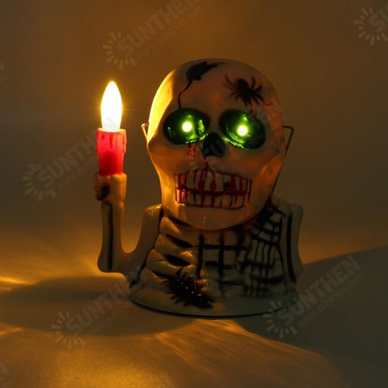 Halloween Party Home Decoration Supplies Portable Luminous Ghost Lamp Toys For Kids Children Gift