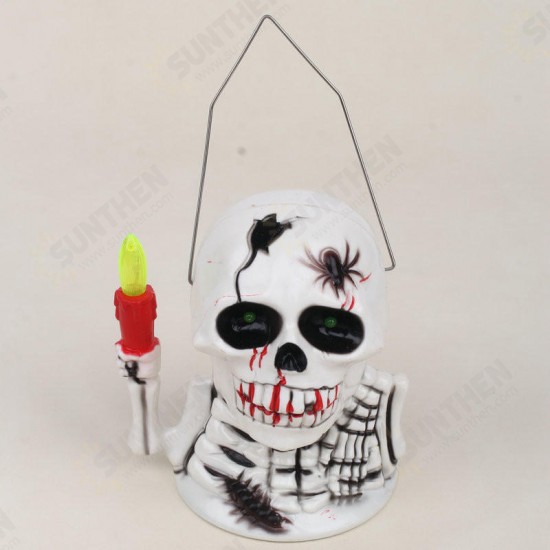 Halloween Party Home Decoration Supplies Portable Luminous Ghost Lamp Toys For Kids Children Gift