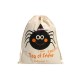 Halloween Pumpkin Canvas Bags Beam Port Drawstring Sack Candy Gift Bags