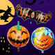 Halloween Pumpkin Head Party Home Decorations Props Foil Balloons Halloween Pumpkin Head Party Home Decorations Props Foil Balloons