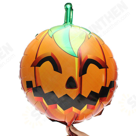 Halloween Pumpkin Head Party Home Decorations Props Foil Balloons Halloween Pumpkin Head Party Home Decorations Props Foil Balloons