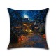 Halloween Series Ancient House Witch Pumpkin Cat Pillow Cover Decorative Toys