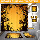 Halloween Series Decorative Toys Bathroom Toilet Cover+Non-slip Pedestal Rug+Bath Mat / Waterproof Shower Curtain Halloween Style Halloween Series Decorative Toys Bathroom Toilet Cover+Non-slip Pedestal Rug+Bath Mat / Waterproof Shower Curtain Halloween Style