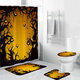 Halloween Series Decorative Toys Bathroom Toilet Cover+Non-slip Pedestal Rug+Bath Mat / Waterproof Shower Curtain Halloween Style Halloween Series Decorative Toys Bathroom Toilet Cover+Non-slip Pedestal Rug+Bath Mat / Waterproof Shower Curtain Halloween Style