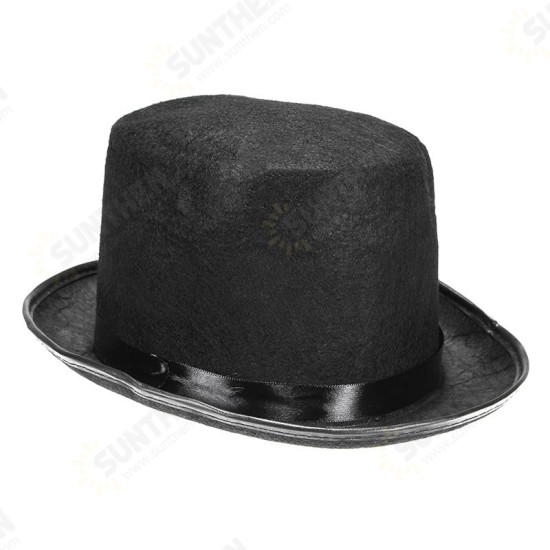 Halloween Wizard Vampire Adult Kids Magic Black High Hat