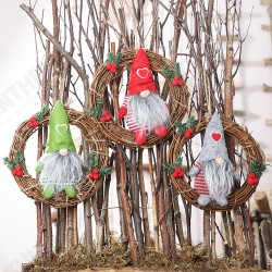 Hanging Non-Woven Hat With Heart Rattan Swedish Santa Gnome Handmade Figurine Home Ornaments Christmas Decoration Toys Table Decor Hanging Non-Woven Hat With Heart Rattan Swedish Santa Gnome Handmade Figurine Home Ornaments Christmas Decoration Toys Table Decor