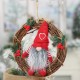 Hanging Non-Woven Hat With Heart Rattan Swedish Santa Gnome Handmade Figurine Home Ornaments Christmas Decoration Toys Table Decor