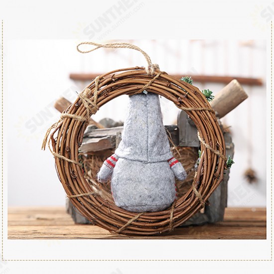 Hanging Non-Woven Hat With Heart Rattan Swedish Santa Gnome Handmade Figurine Home Ornaments Christmas Decoration Toys Table Decor Hanging Non-Woven Hat With Heart Rattan Swedish Santa Gnome Handmade Figurine Home Ornaments Christmas Decoration Toys Table Decor