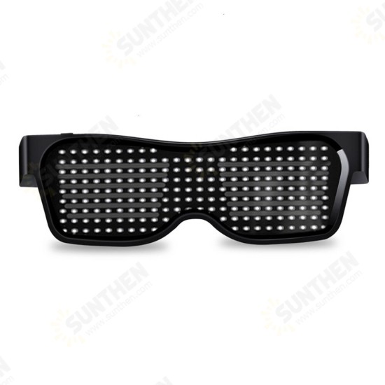 LED Glasses Bluetooth Control Christmas Bar Party Decoration Toys USB Charging