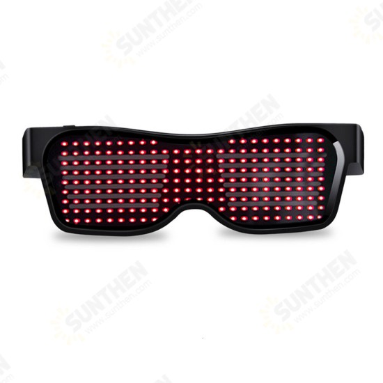 LED Glasses Bluetooth Control Christmas Bar Party Decoration Toys USB Charging