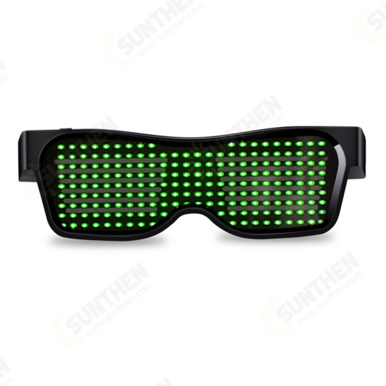 LED Glasses Bluetooth Control Christmas Bar Party Decoration Toys USB Charging