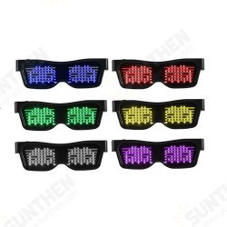LED Glasses Bluetooth Control Christmas Bar Party Decoration Toys USB Charging LED Glasses Bluetooth Control Christmas Bar Party Decoration Toys USB Charging