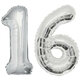 Large Birthday Party Number 16 Foil Balloon Helium Air Decoration Large Birthday Party Number 16 Foil Balloon Helium Air Decoration