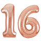 Large Birthday Party Number 16 Foil Balloon Helium Air Decoration Large Birthday Party Number 16 Foil Balloon Helium Air Decoration