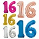 Large Birthday Party Number 16 Foil Balloon Helium Air Decoration Large Birthday Party Number 16 Foil Balloon Helium Air Decoration