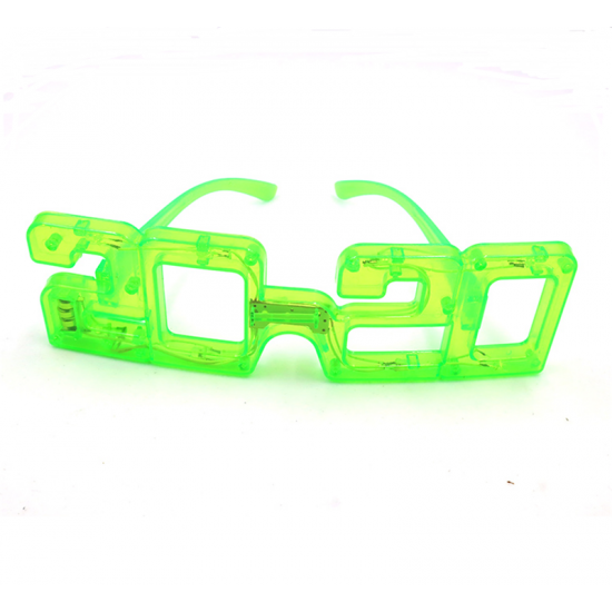 Led Glasses Flashing Light Glasses New Year 2020 Shape Light Up Christmas Holiday Party Decorations Props
