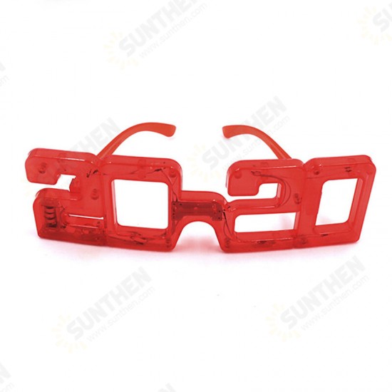 Led Glasses Flashing Light Glasses New Year 2020 Shape Light Up Christmas Holiday Party Decorations Props