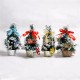 Mini Table Top Christmas Tree Ornament Multi-patterns Random Xmas Home Party Dinner Table Decor