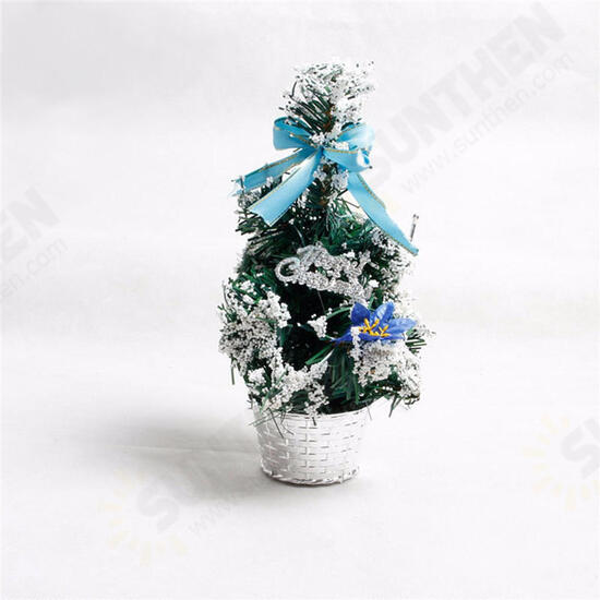 Mini Table Top Christmas Tree Ornament Multi-patterns Random Xmas Home Party Dinner Table Decor